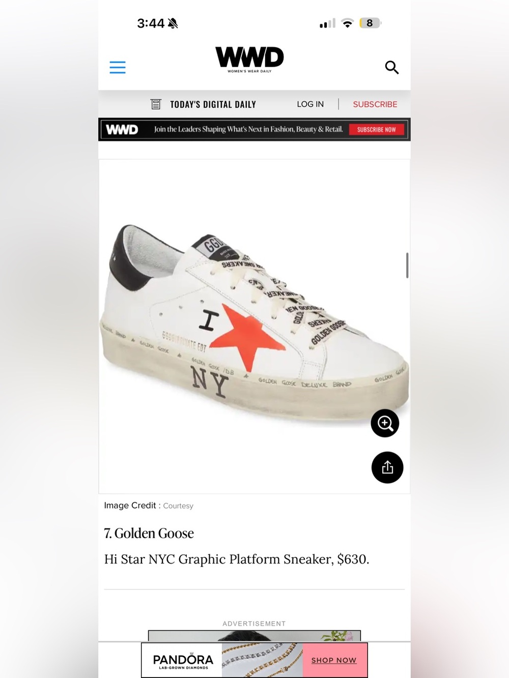 LIMITED EDITION Golden Goose NY Sneaker